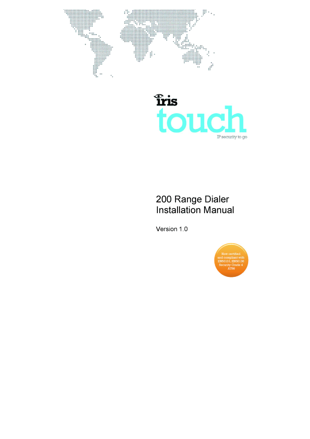 IRIS 200 installation manual Range Dialer Installation Manual 