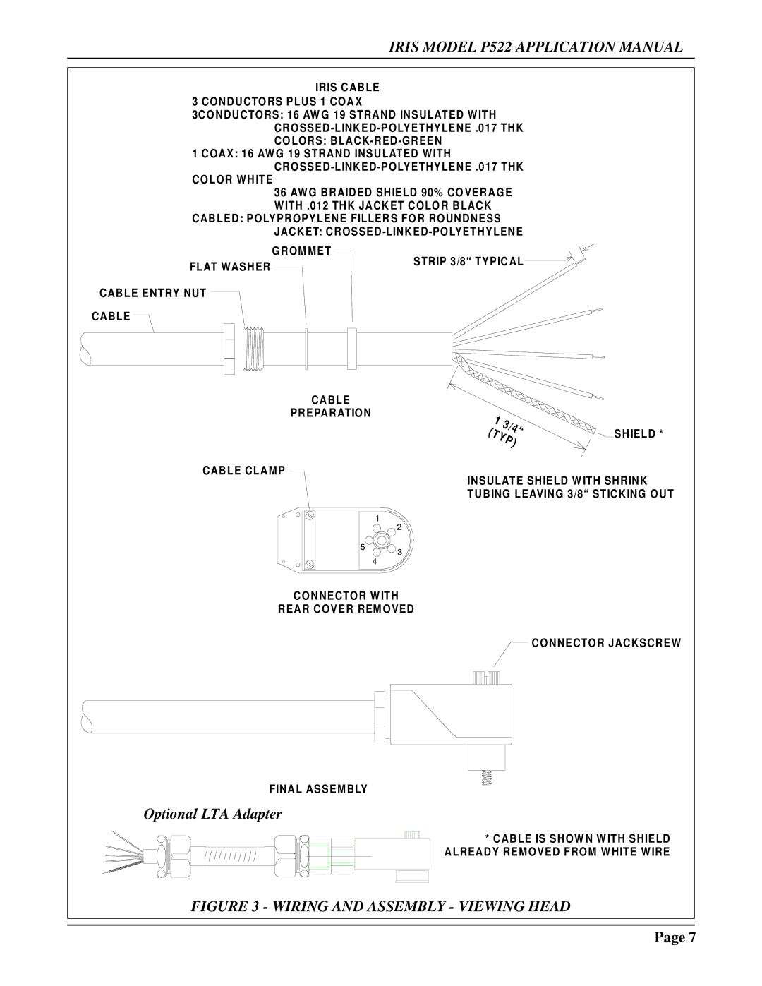 IRIS P522 manual Typ 