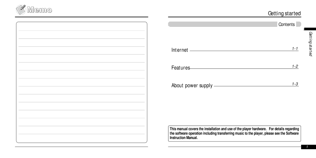 IRiver IFP-1000 instruction manual Internet 