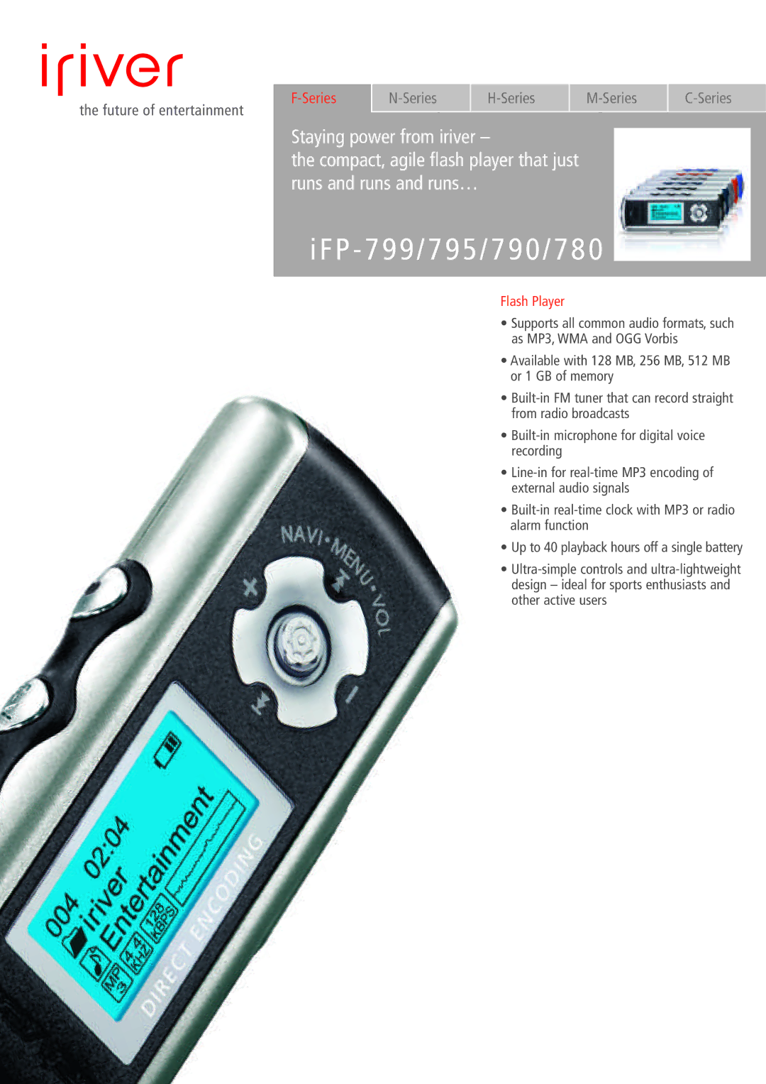 IRiver iFP-780, iFP-795, iFP-799 manual P 7 9 9 / 7 9 5 / 7 9 0 / 7 8 