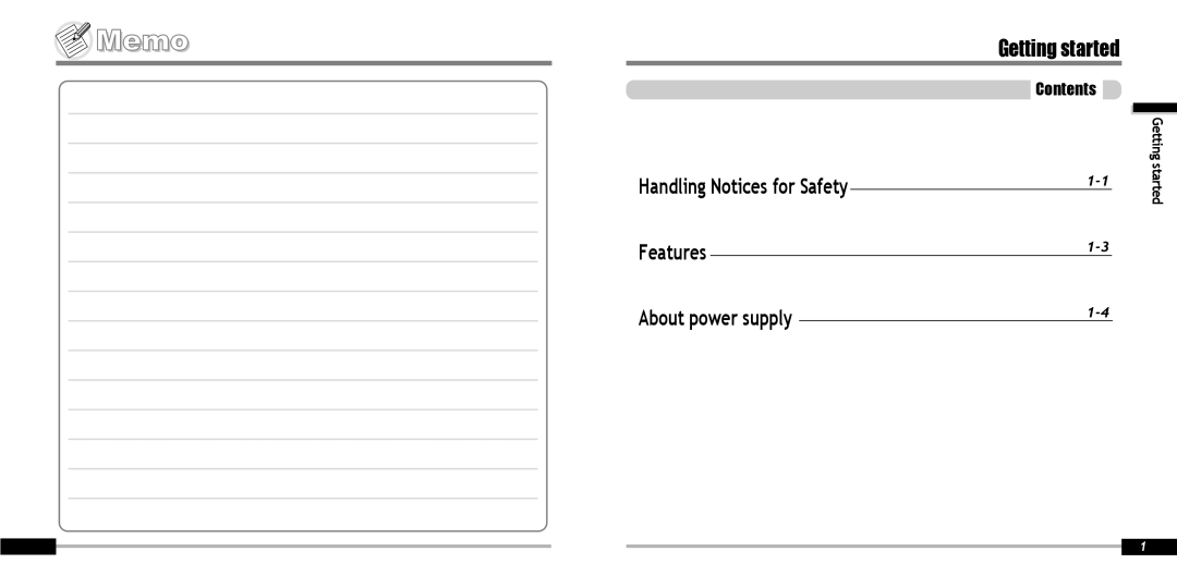 IRiver IFP-900 instruction manual Getting started, Contents 