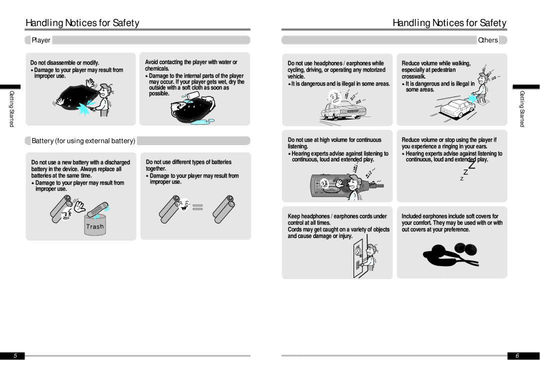 IRiver iMP-900 instruction manual Others, Battery for using external battery 