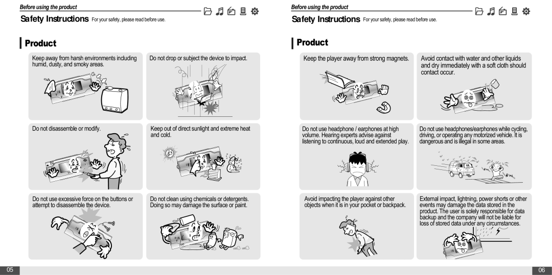 IRiver MP3 Player T30 instruction manual Product, Attempt to disassemble the device 