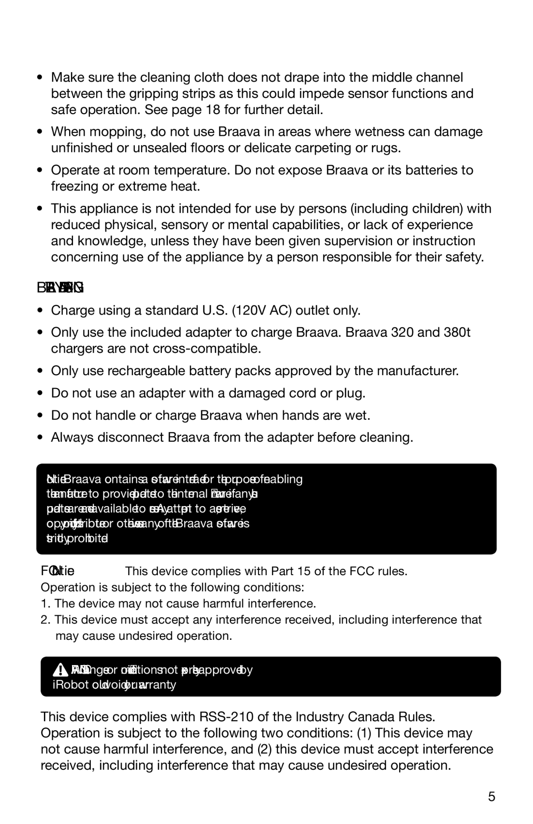 iRobot 380t, 320 owner manual Battery and Charging 