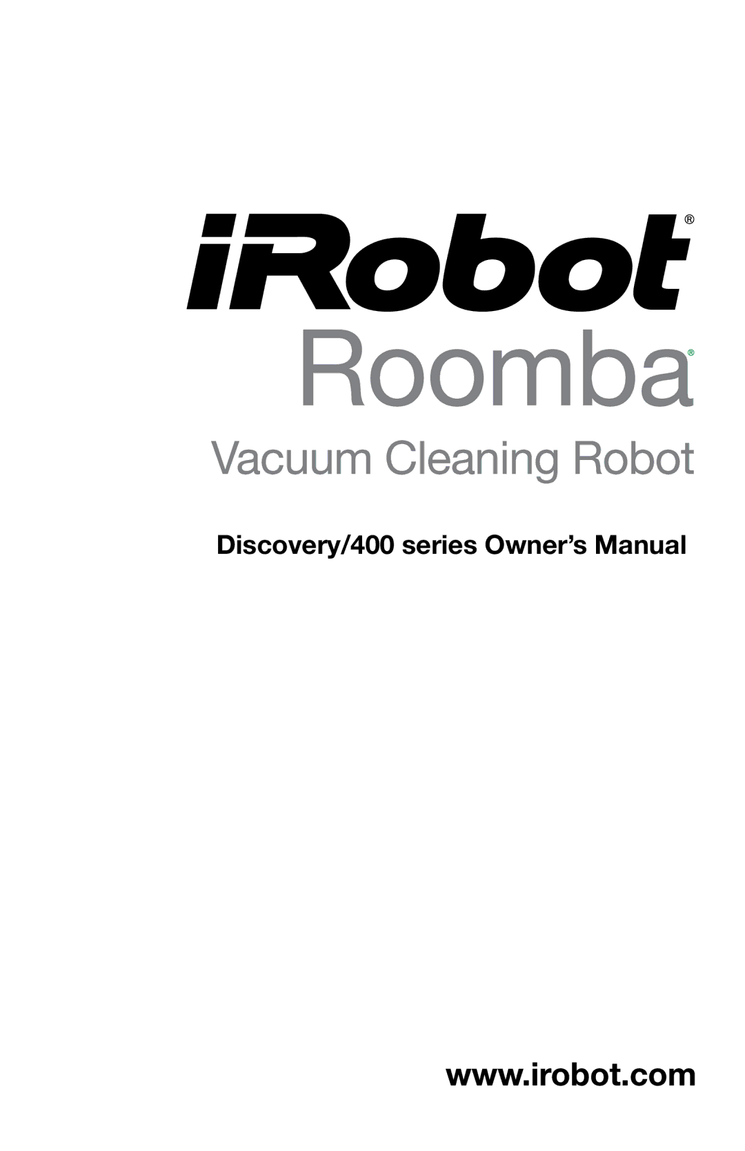 iRobot 4150, 400 owner manual 