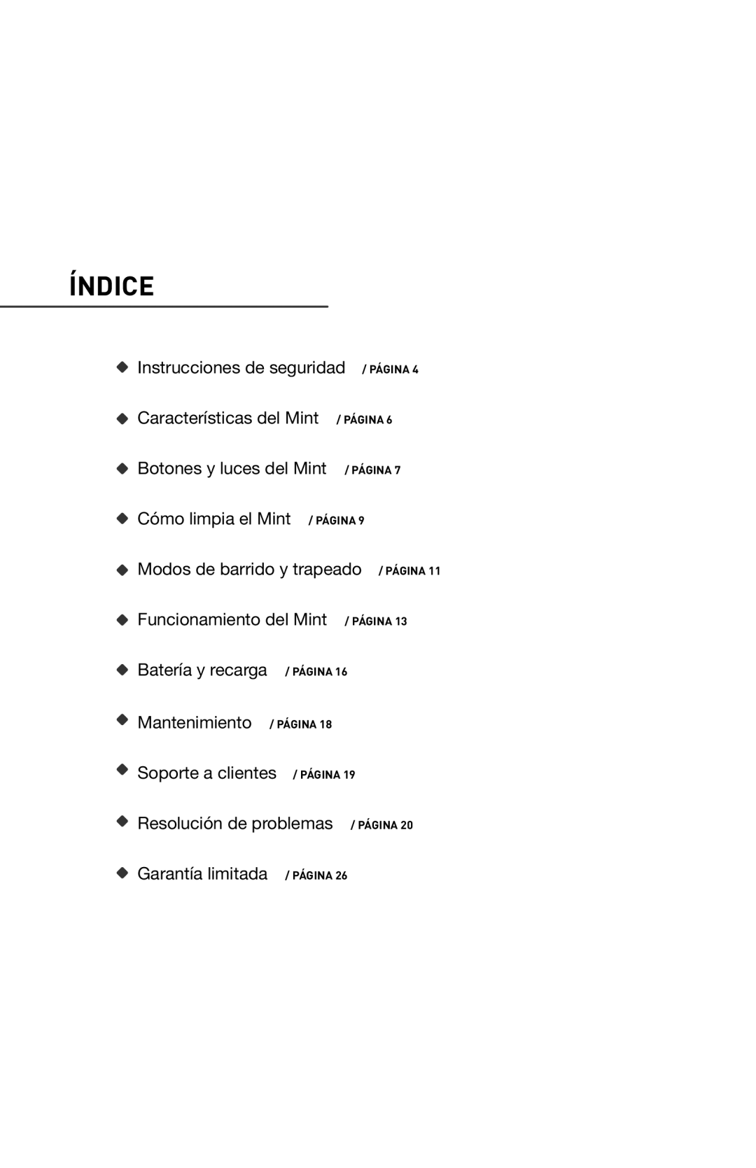 iRobot 4200 manual Índice 