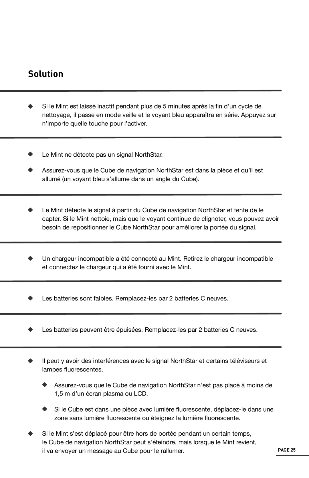 iRobot 4200 manual Solution 