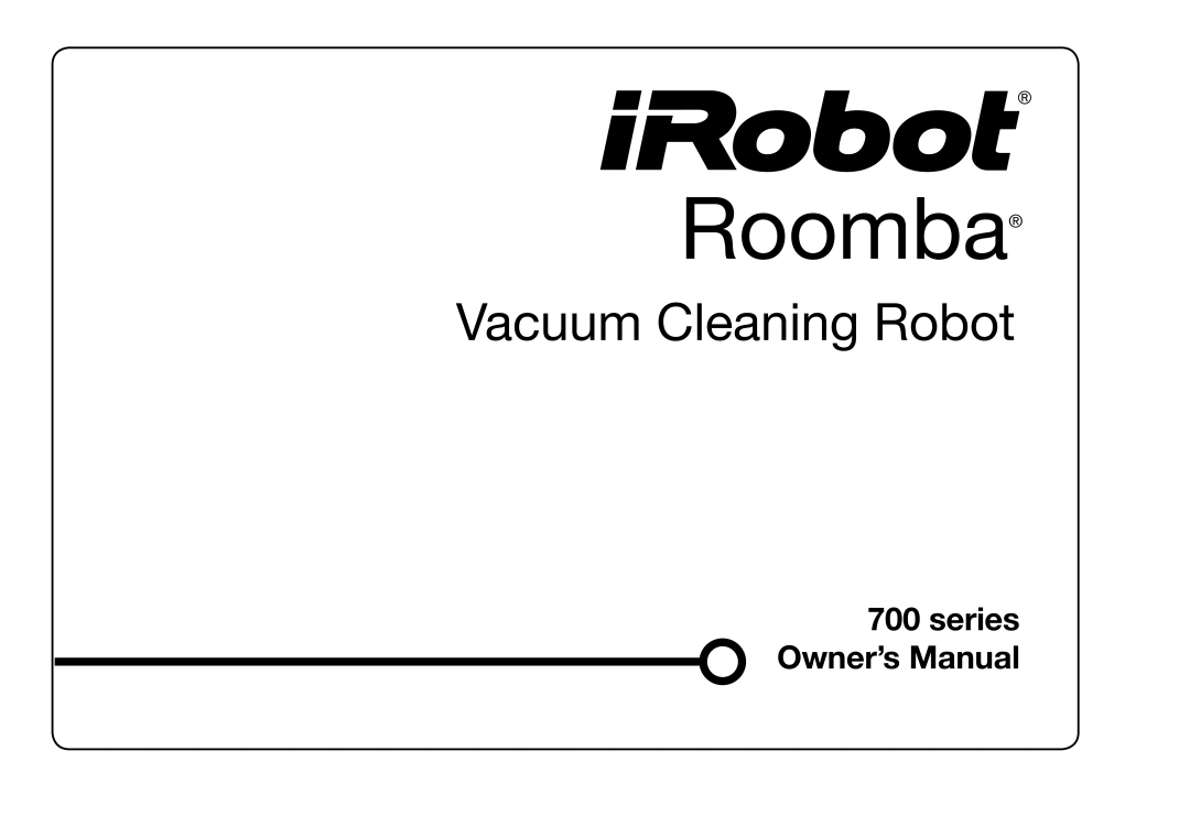 iRobot 78002, 770 owner manual Roomba, Vacuum Cleaning Robot 