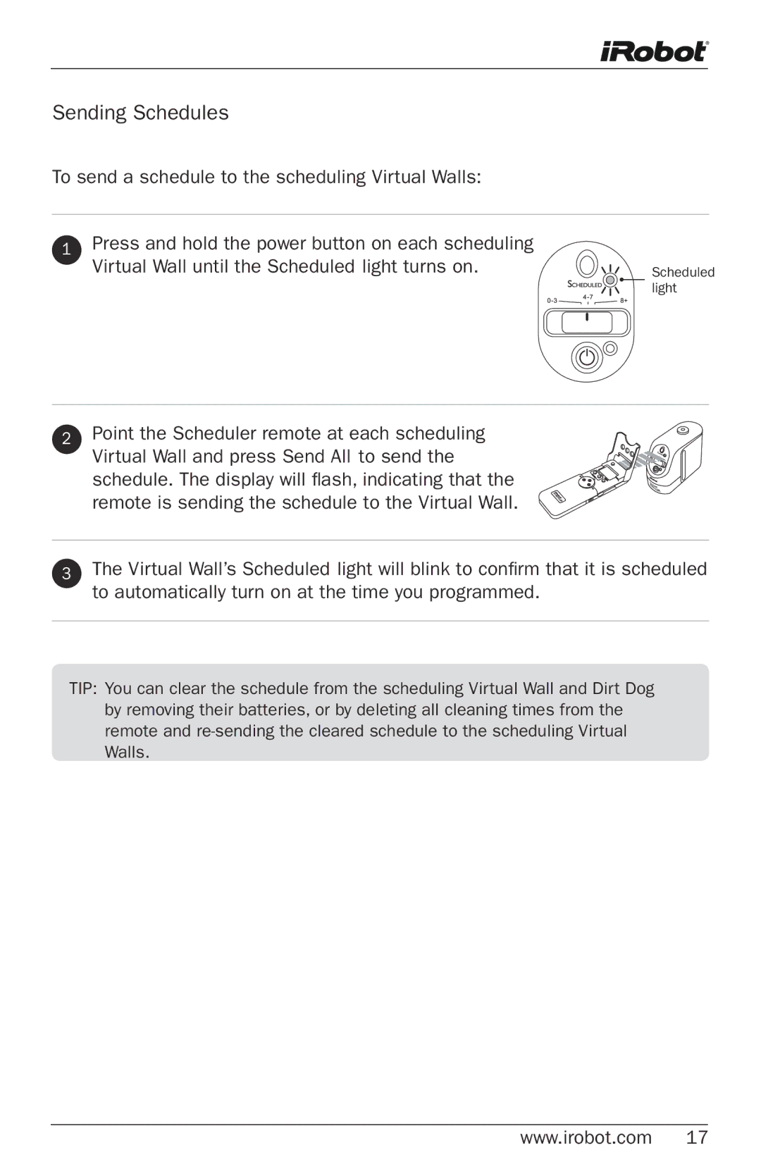 iRobot Robot owner manual Scheduled 