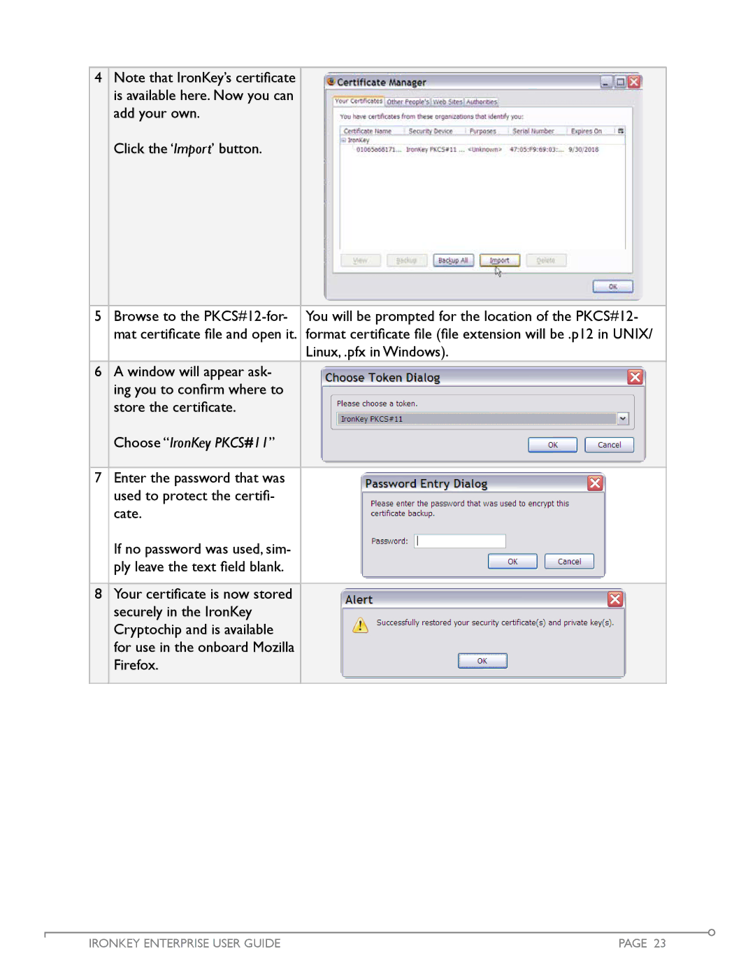 IronKey Enterprise manual Choose IronKey PKCS#11 