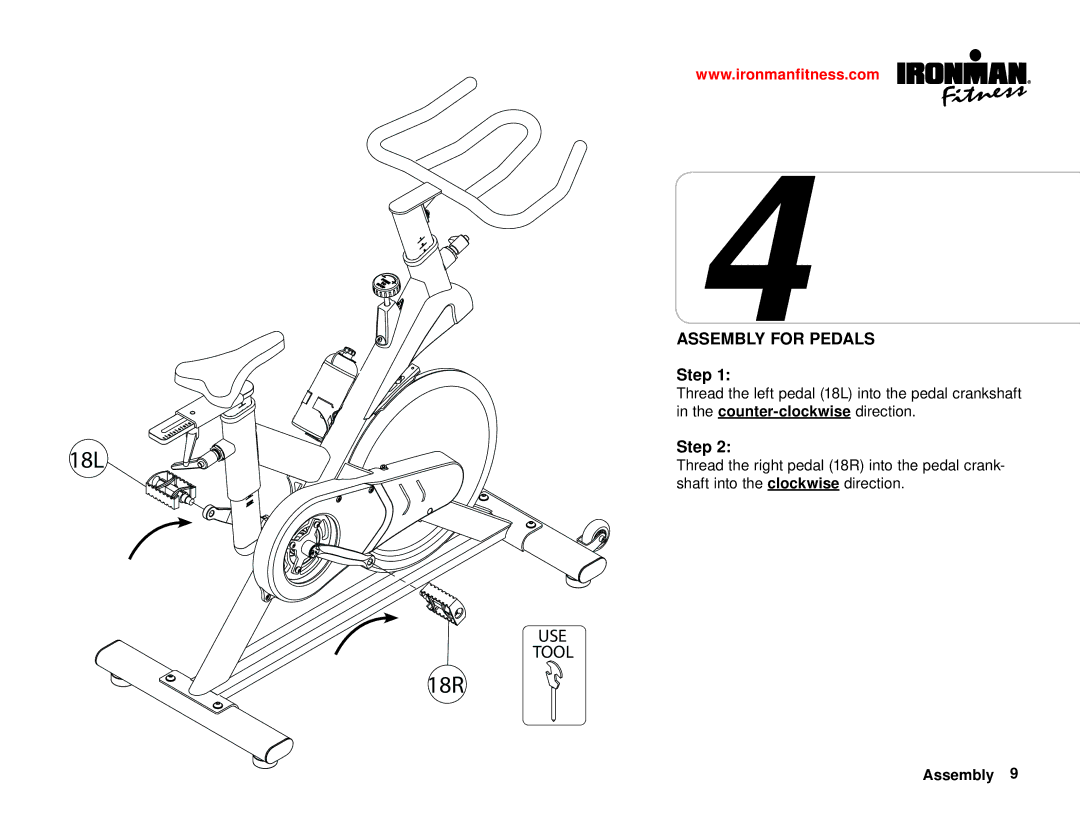 Ironman Fitness 100125 owner manual 18L 