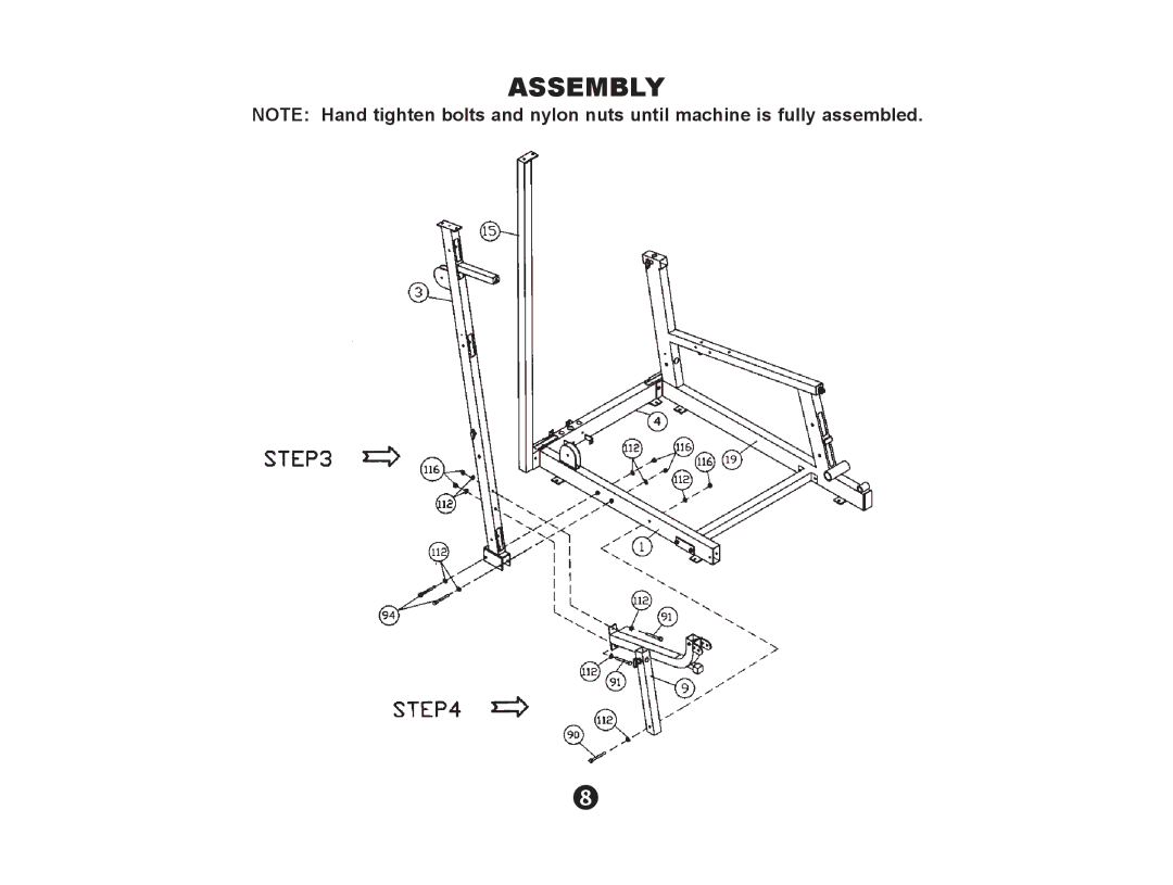 Ironman Fitness 600g manual Assembly 