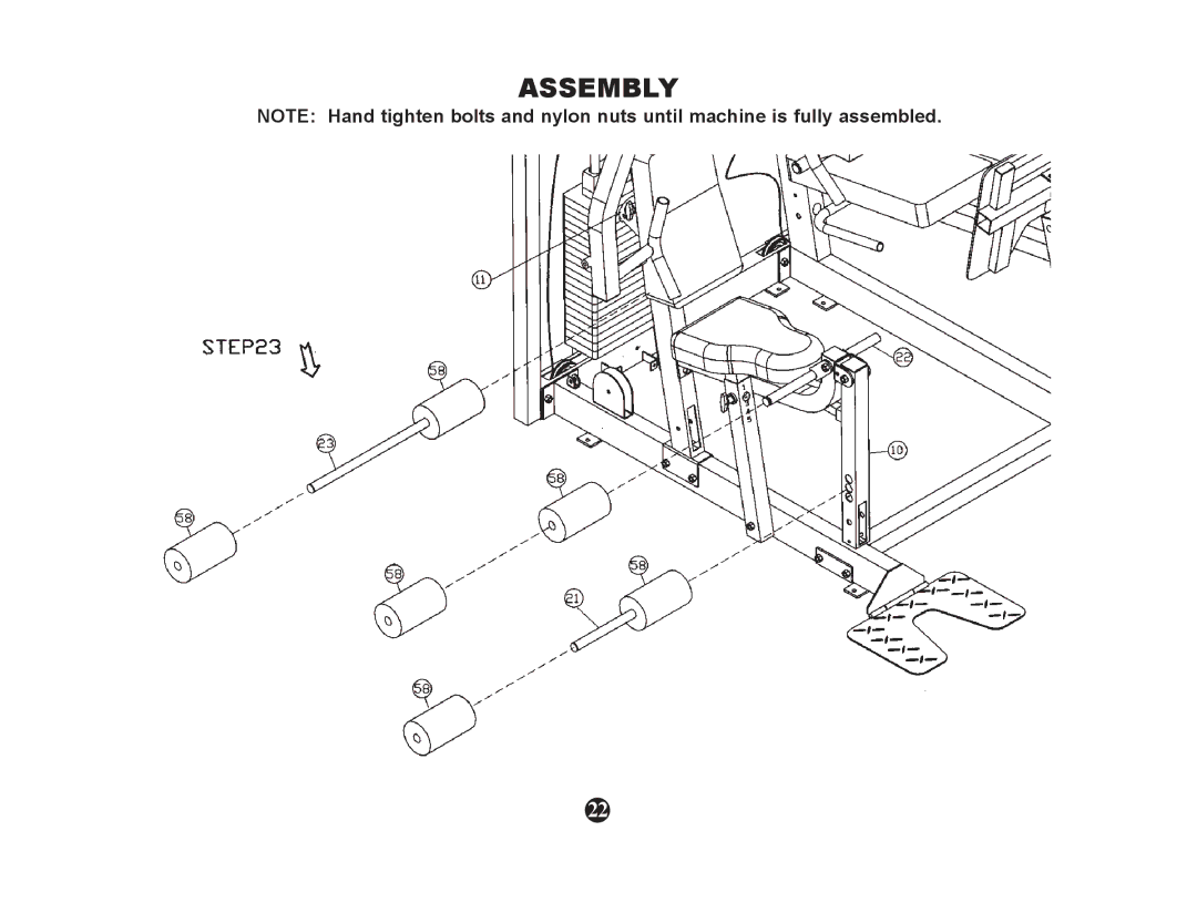 Ironman Fitness 600g manual Assembly 