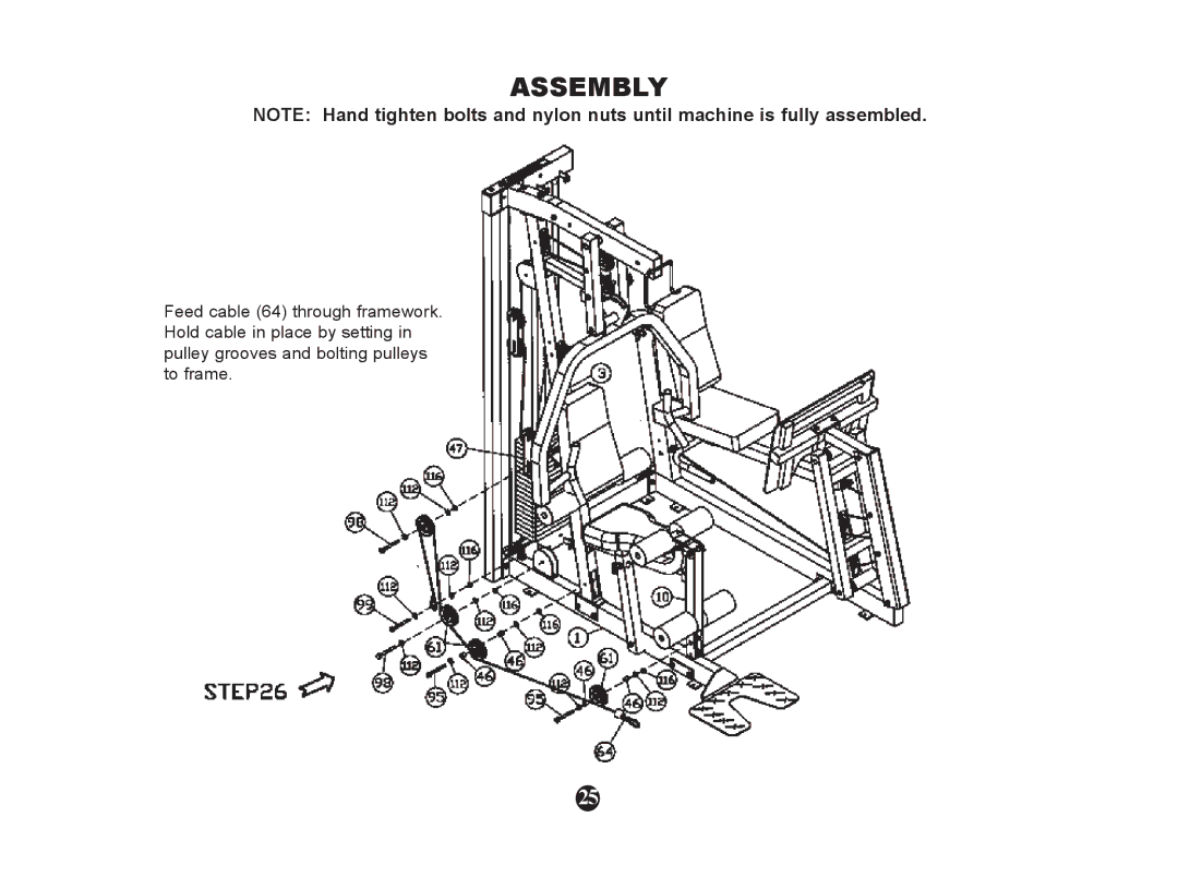 Ironman Fitness 600g manual Assembly 