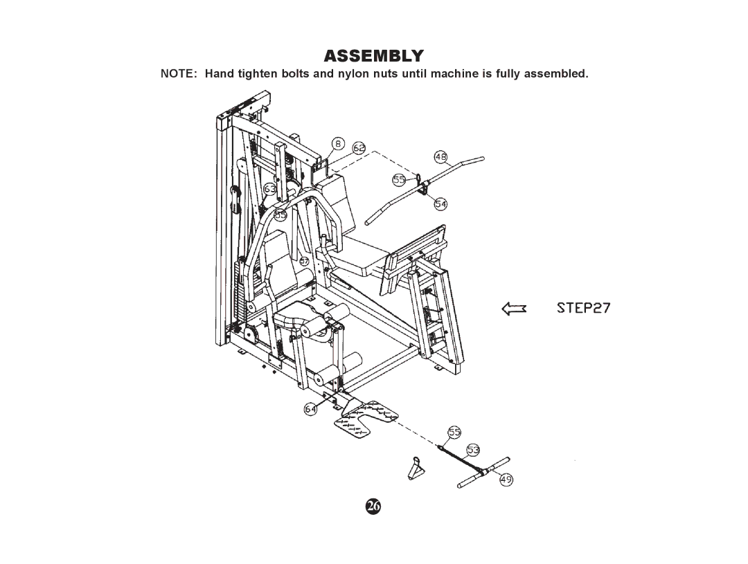 Ironman Fitness 600g manual Assembly 