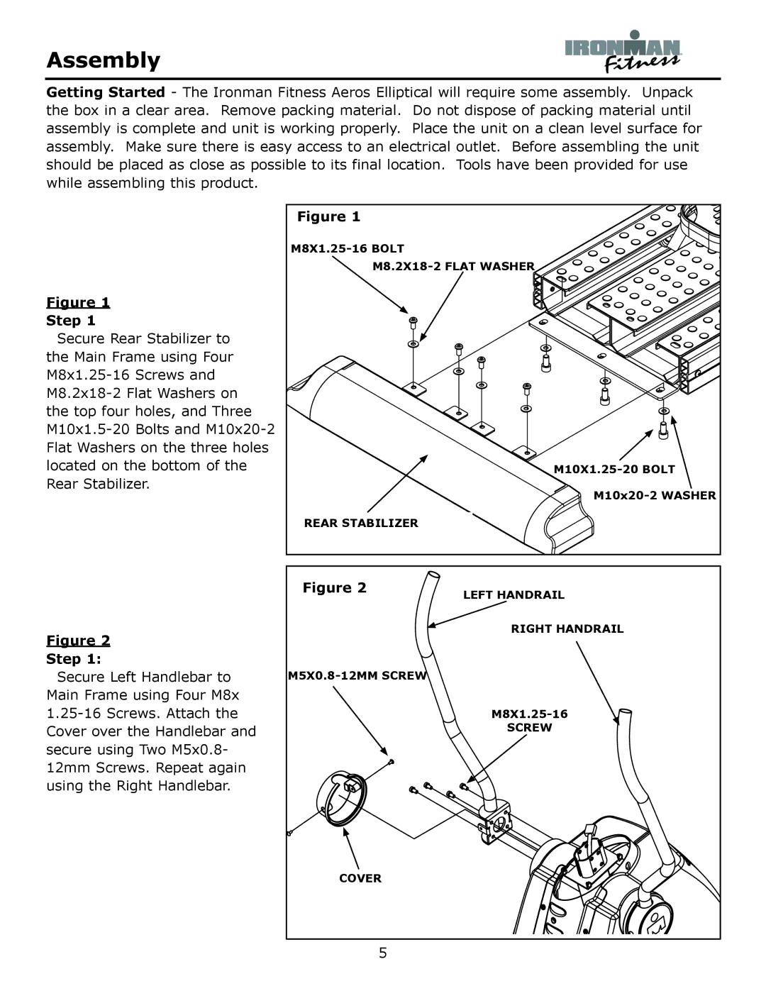 Ironman Fitness Aeros owner manual Step 