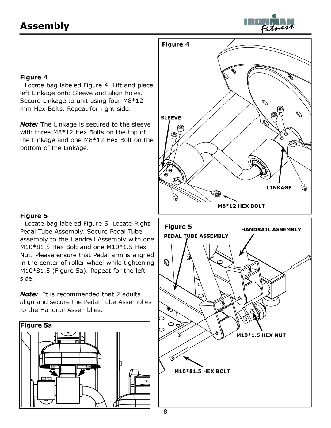 Ironman Fitness CDT owner manual Sleeve 