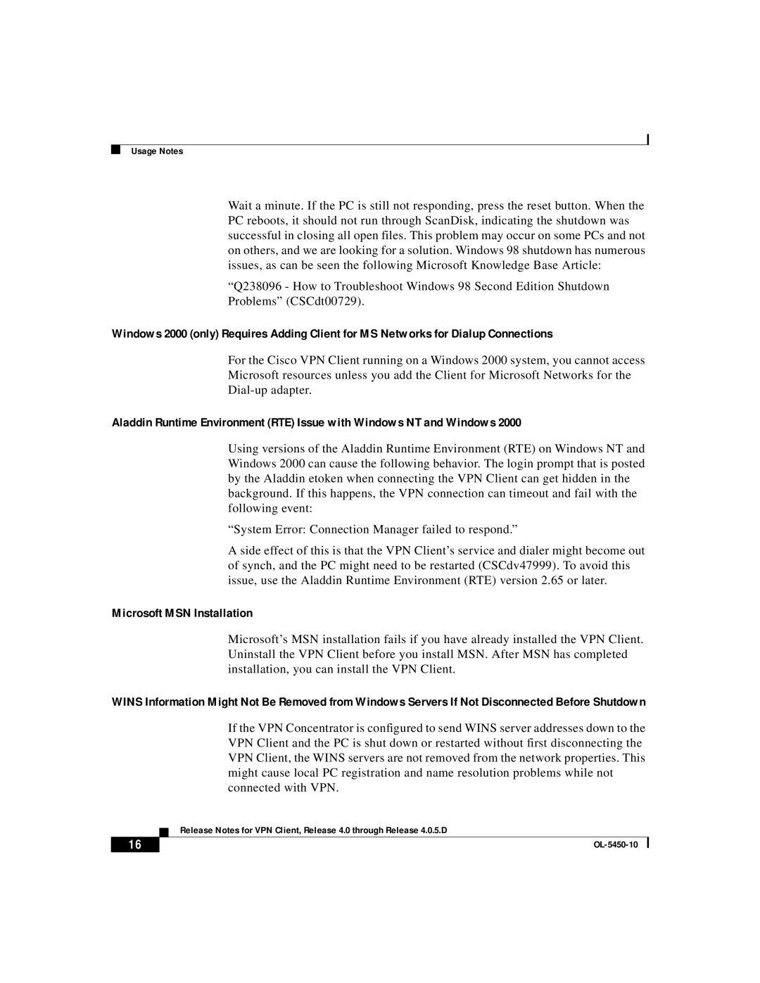 ISEKI OL-5450-10 manual Microsoft MSN Installation 