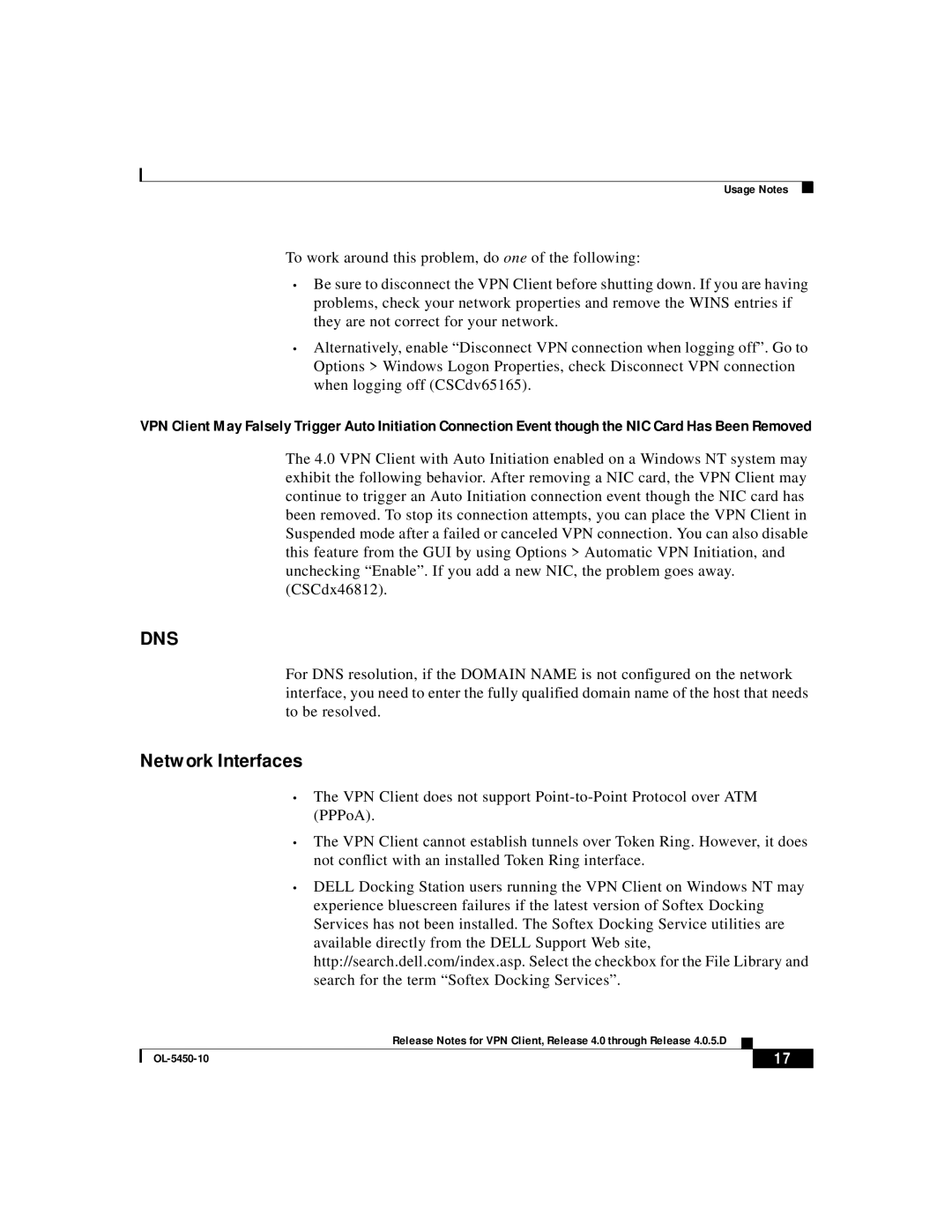 ISEKI OL-5450-10 manual Dns, Network Interfaces 