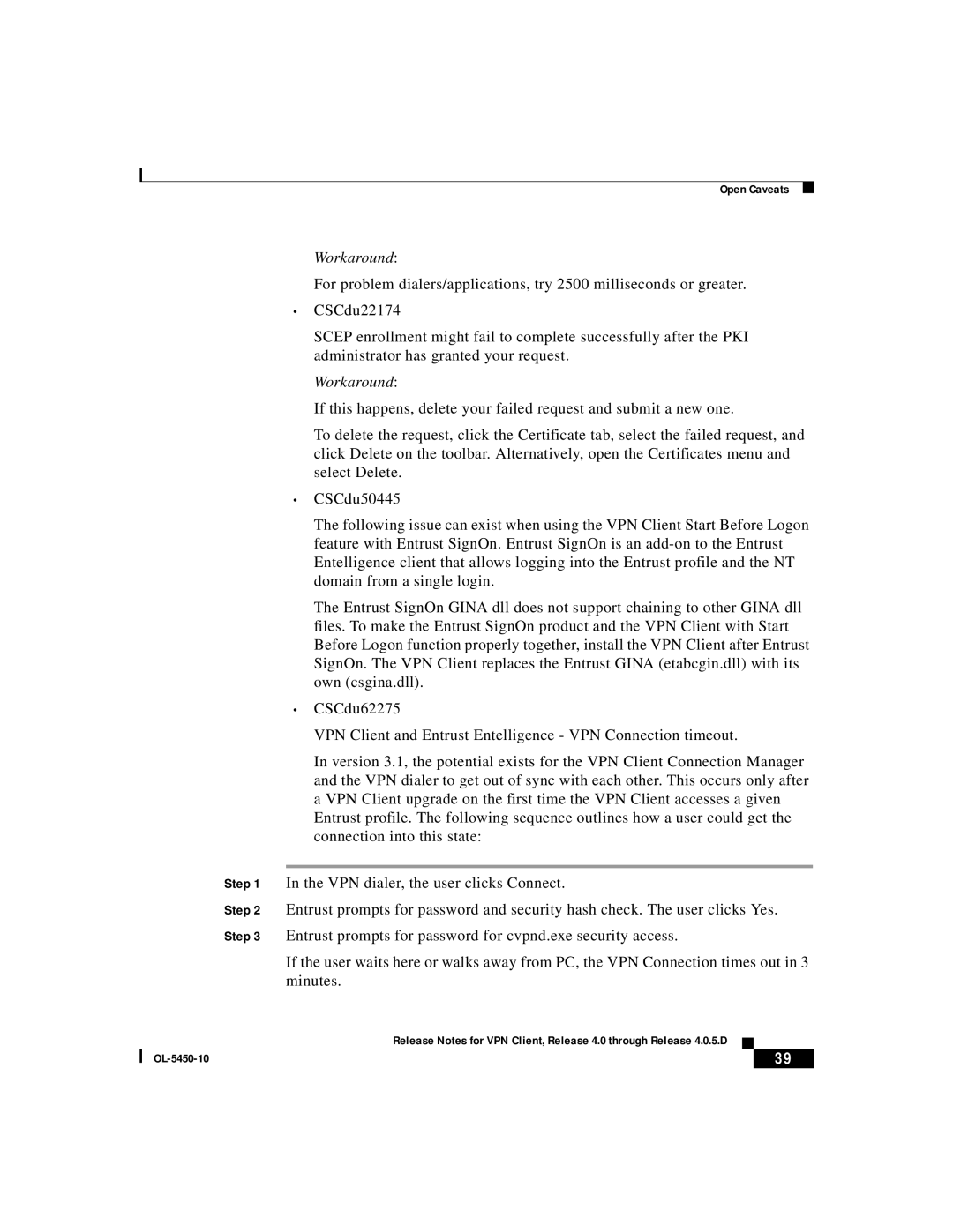 ISEKI OL-5450-10 manual Workaround 