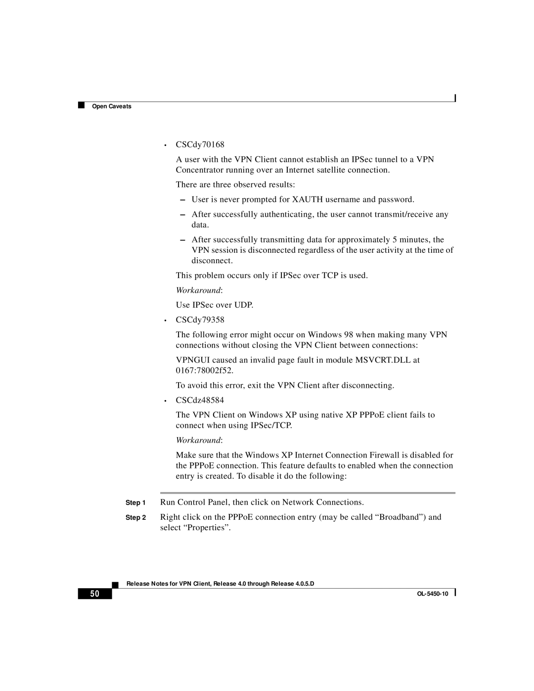 ISEKI OL-5450-10 manual Workaround 