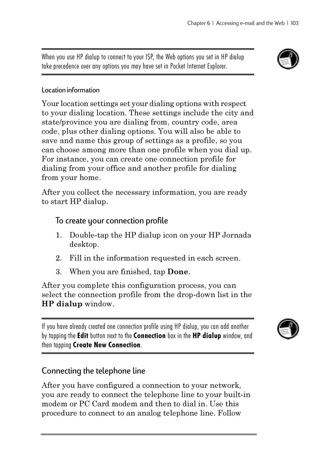 iSimple 680/680e manual To create your connection profile 