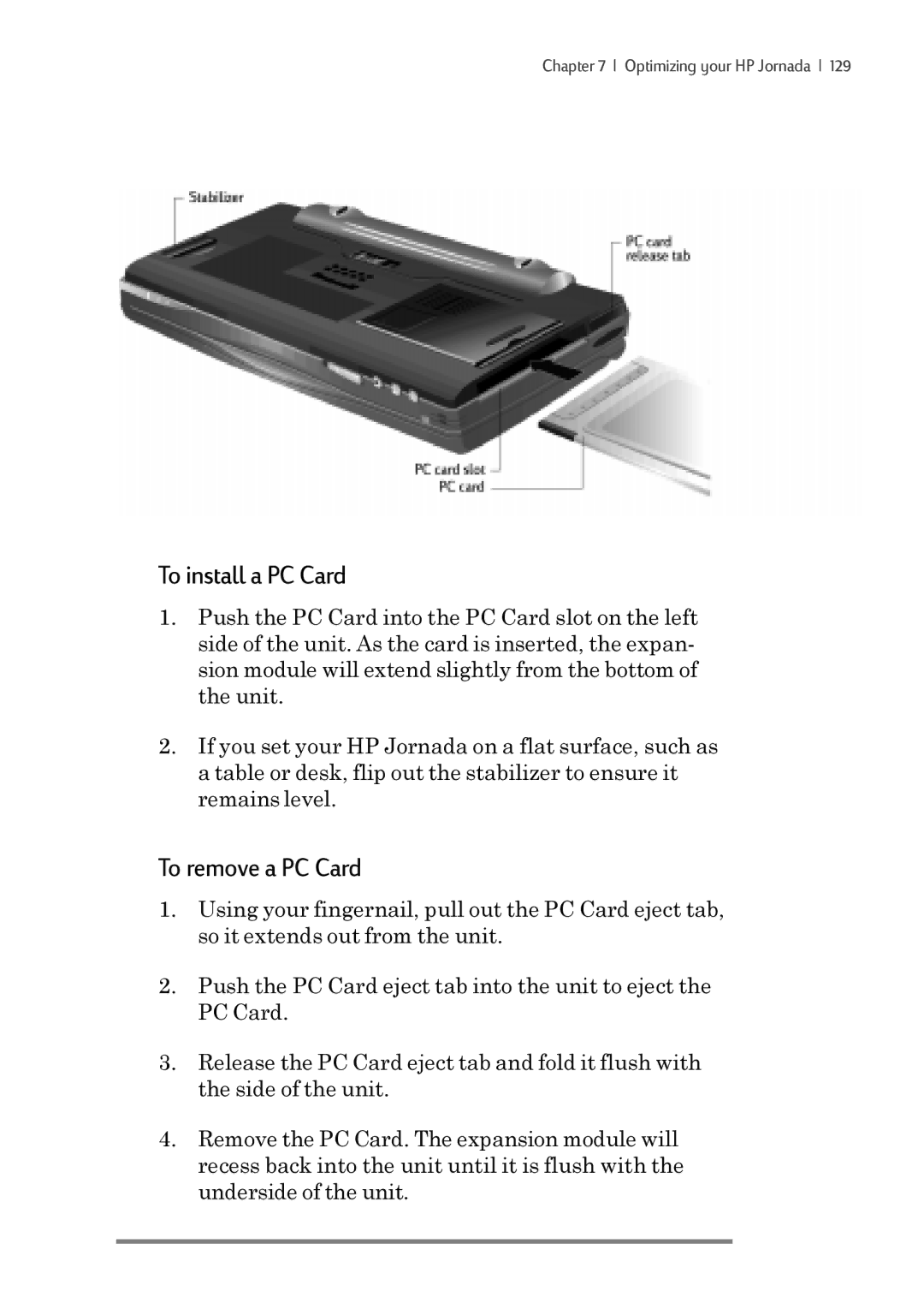 iSimple 680/680e manual To install a PC Card, To remove a PC Card 