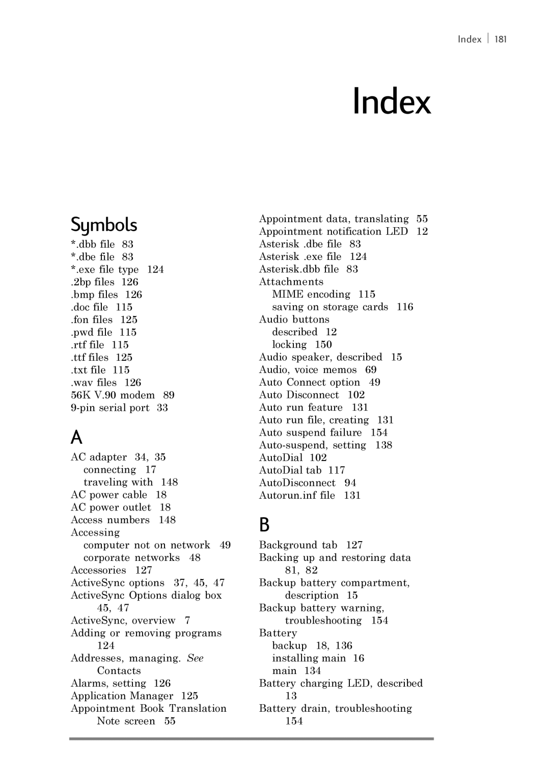 iSimple 680/680e manual Index, Symbols 