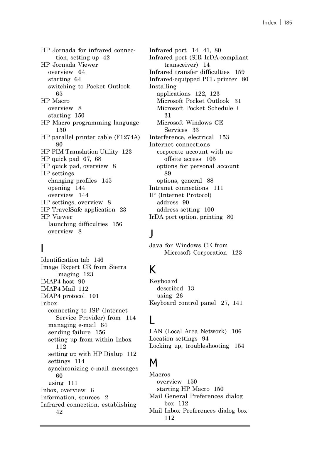 iSimple 680/680e manual Index ï 