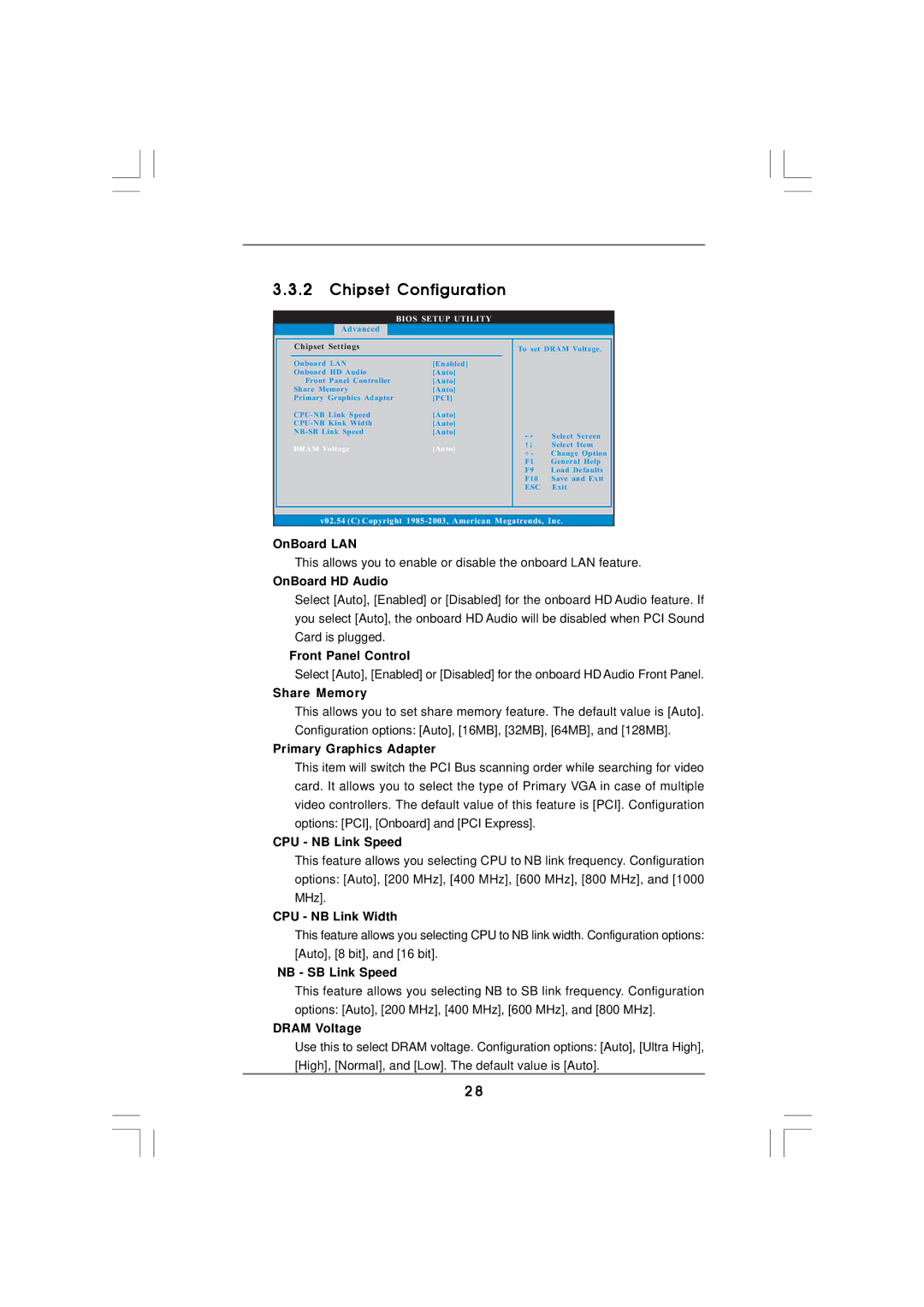 ISonic K8NF4G-SATA2 manual Chipset Configuration 