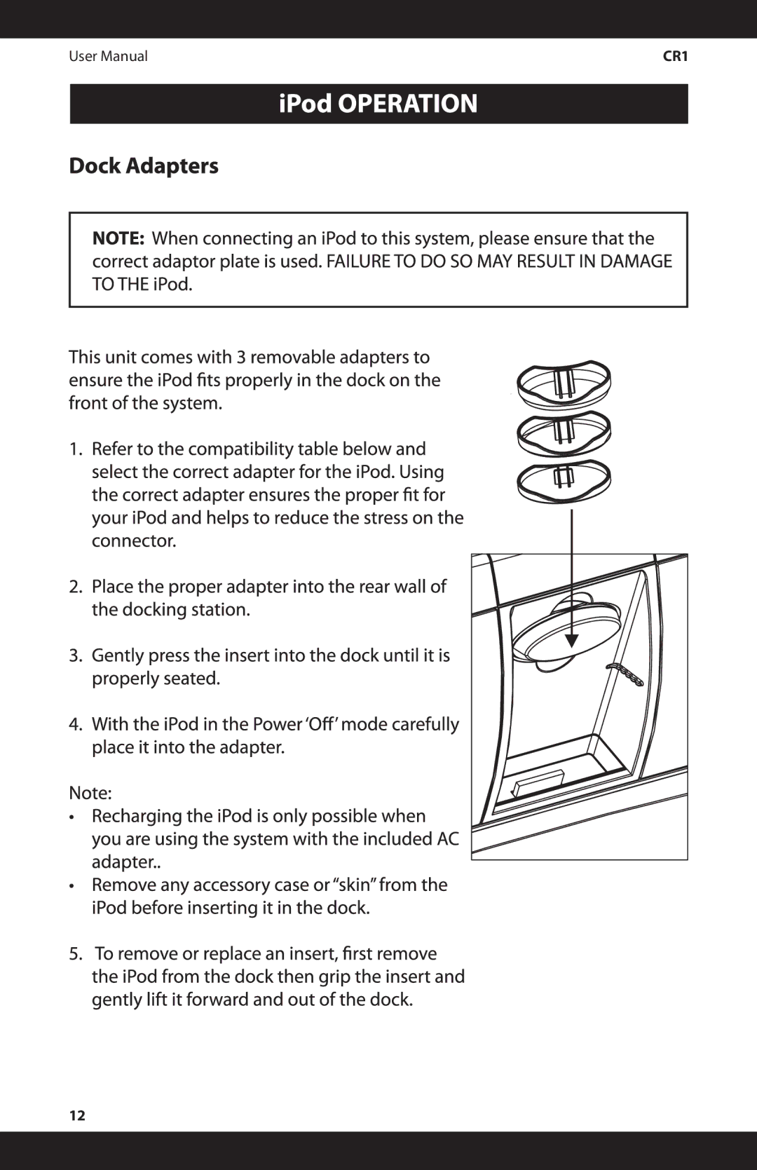 iSymphony CR1 manual 