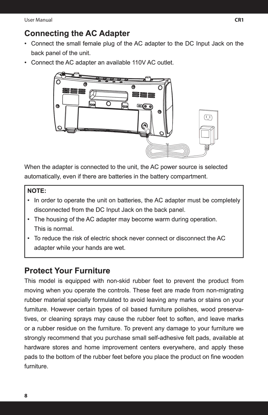 iSymphony CR1 manual 