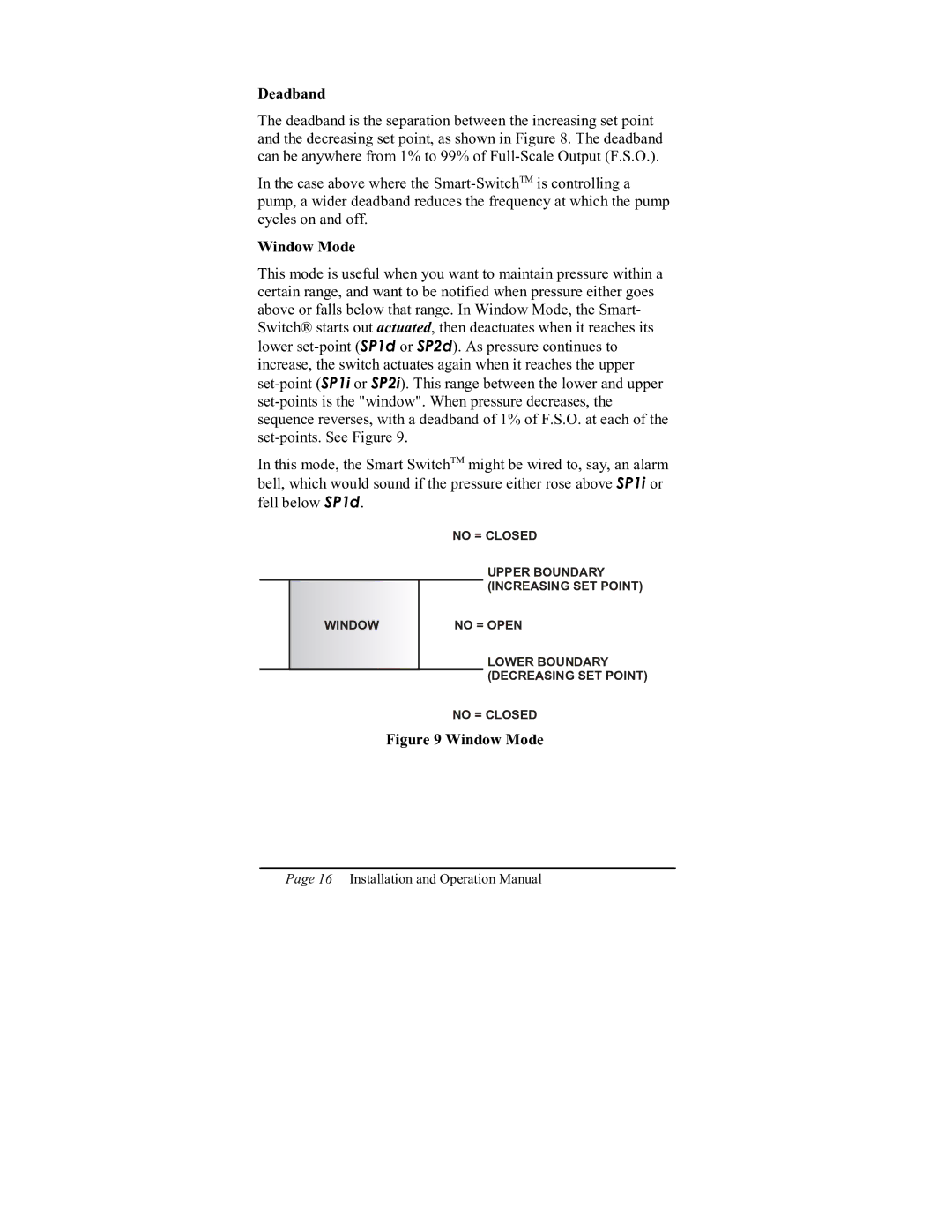 ITT 801P5 operation manual Window Mode 