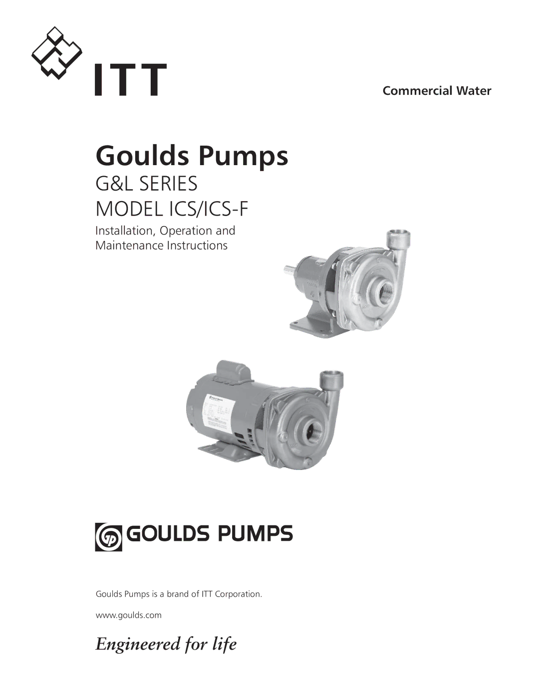 ITT ICS manual Goulds Pumps 