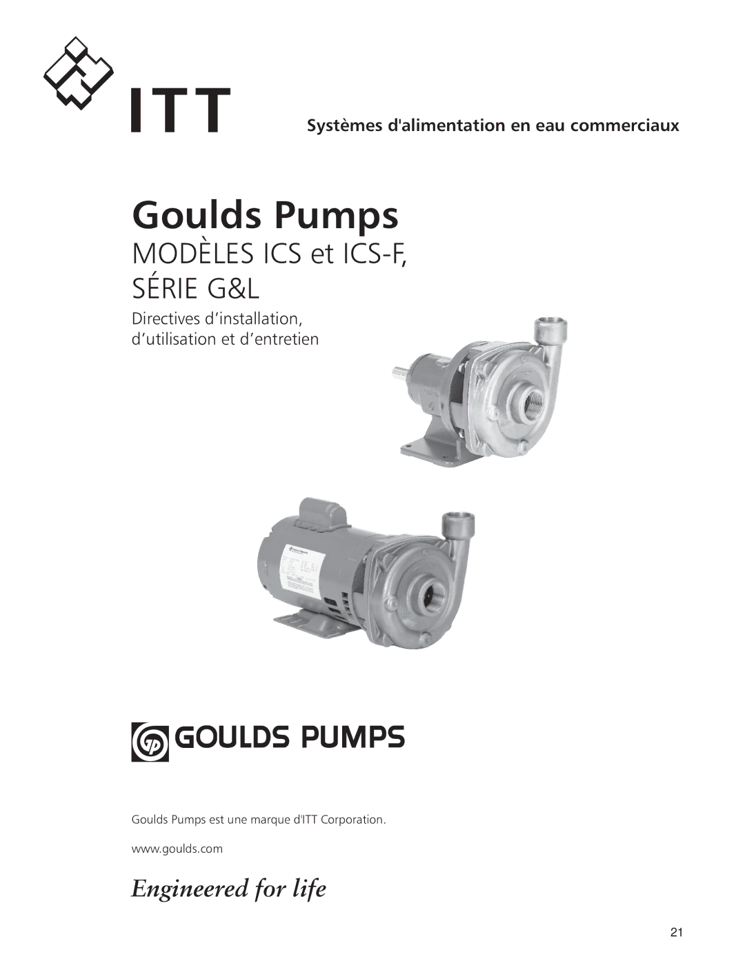 ITT ICS manual Série G&L 