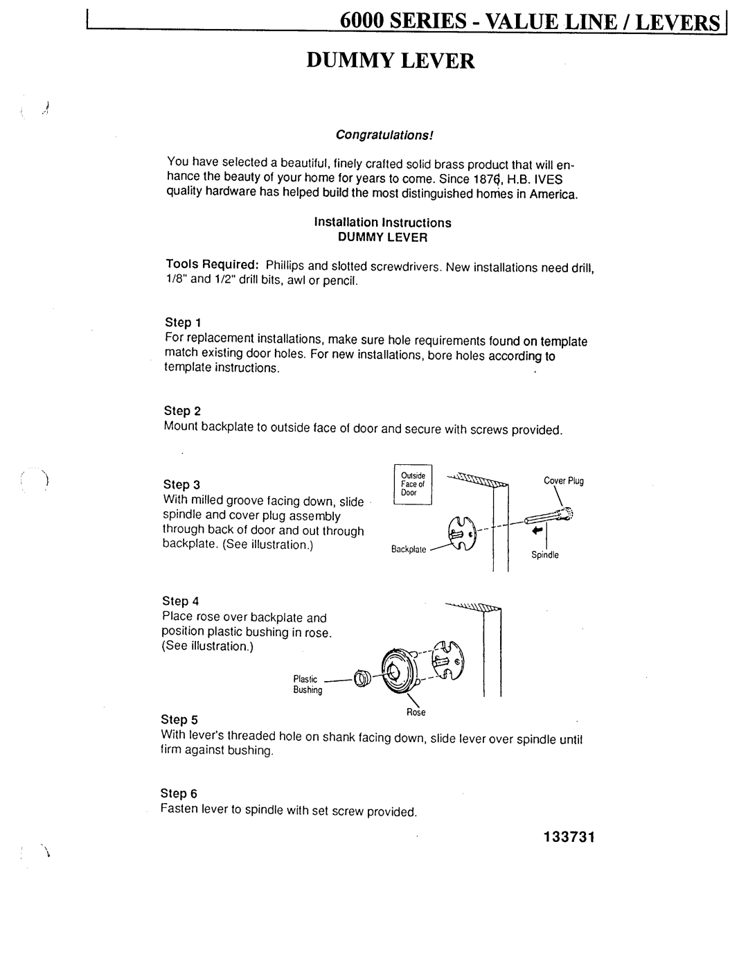 Ives 6000 manual 