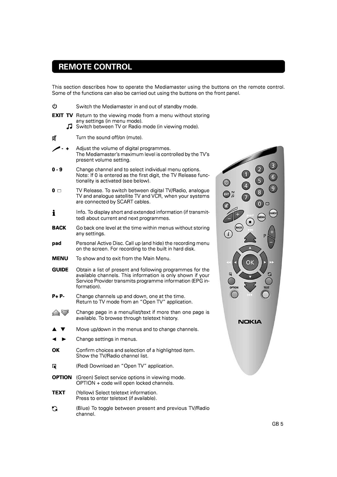 JA Audio 9902S manual Remote Control, Back, Menu, Guide, P+ P 
