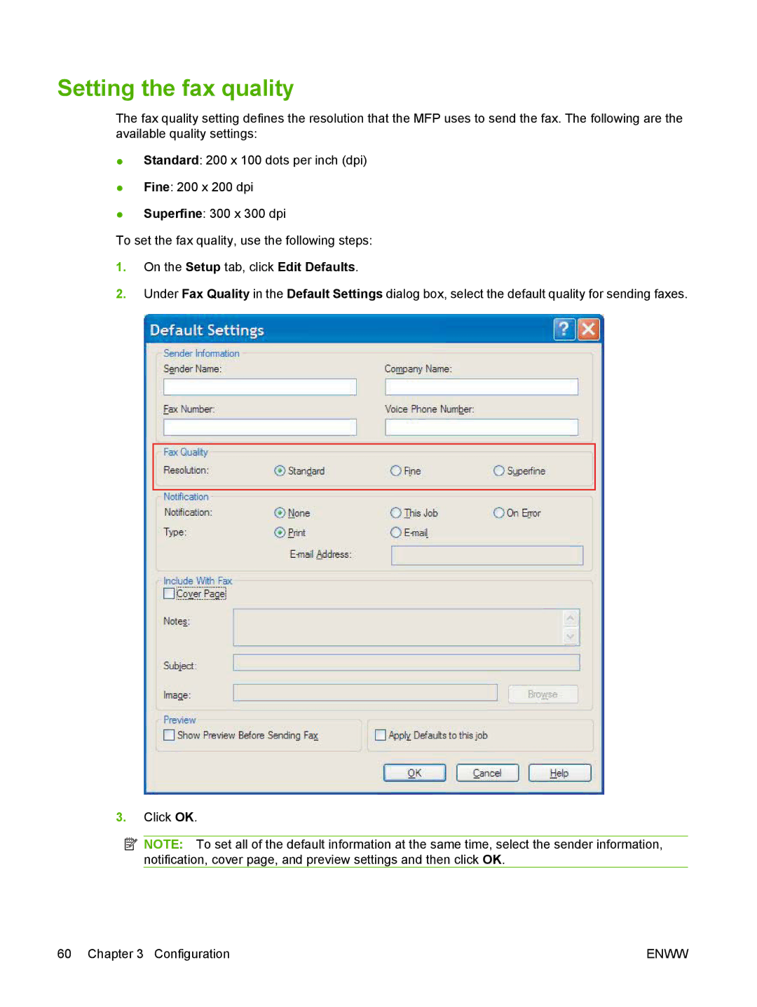 Jabra 300 manual Setting the fax quality 