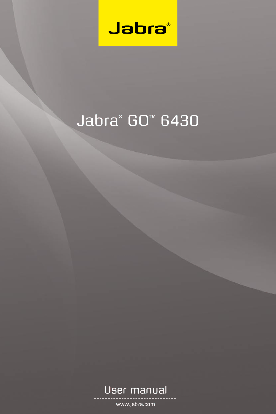 Jabra 6430 user manual Jabra GO 