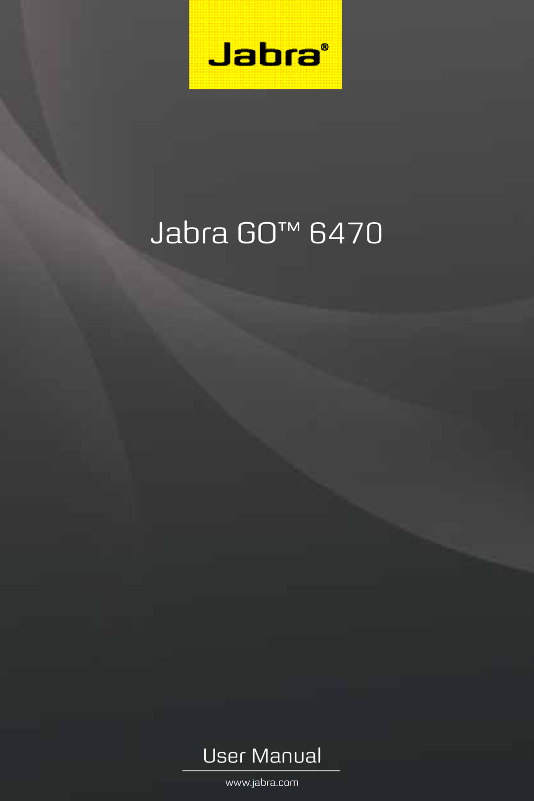 Jabra 6470 user manual Jabra GO 