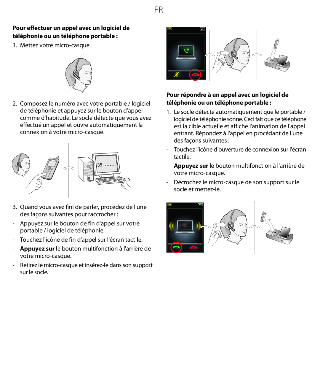 Jabra 6470 quick start Mettez votre micro-casque 