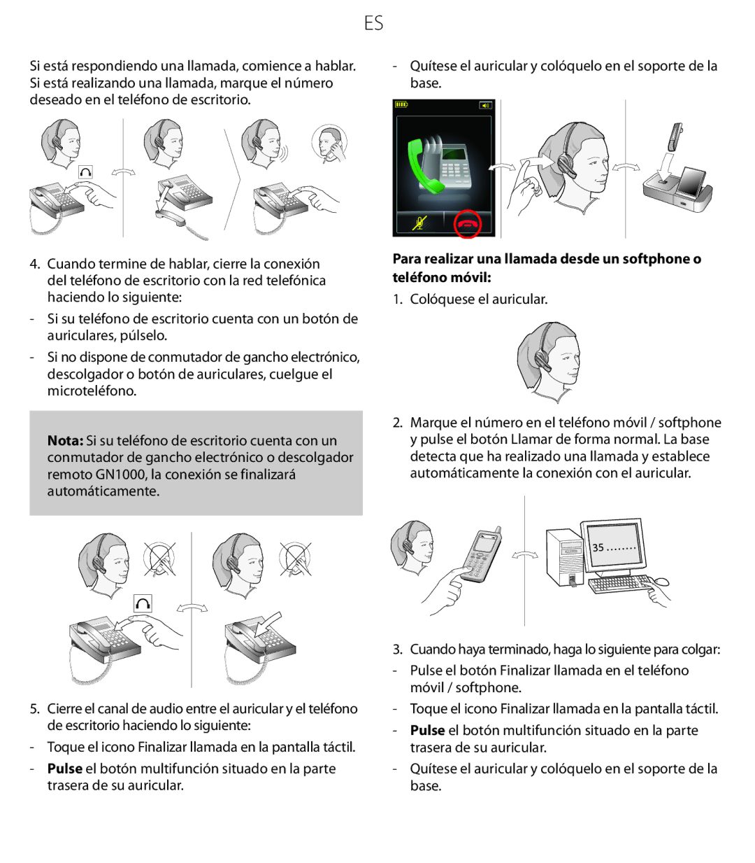 Jabra 6470 quick start Colóquese el auricular 