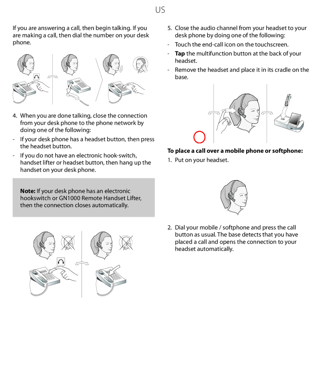 Jabra 6470 quick start To place a call over a mobile phone or softphone 