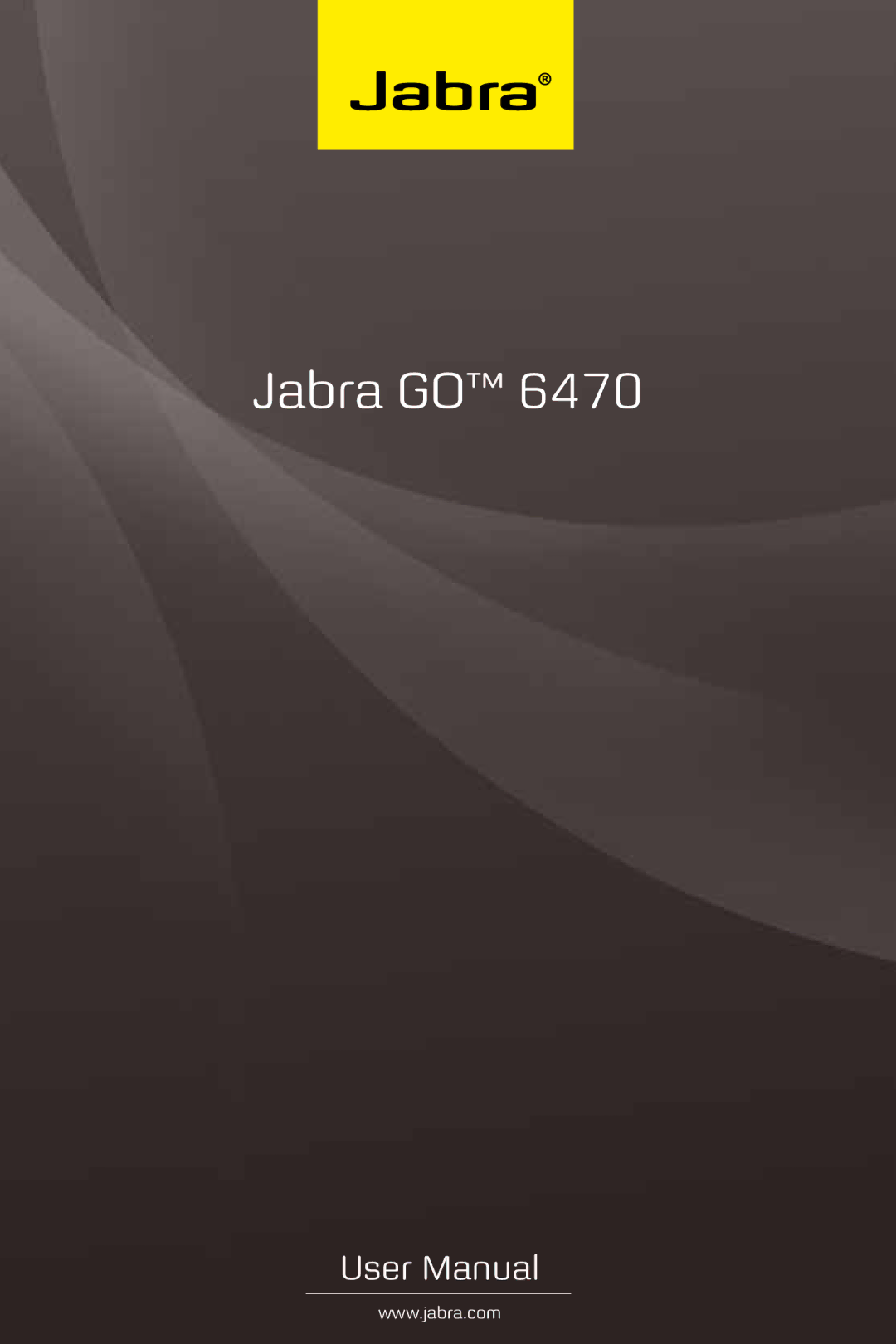 Jabra 6470 user manual Jabra GO 