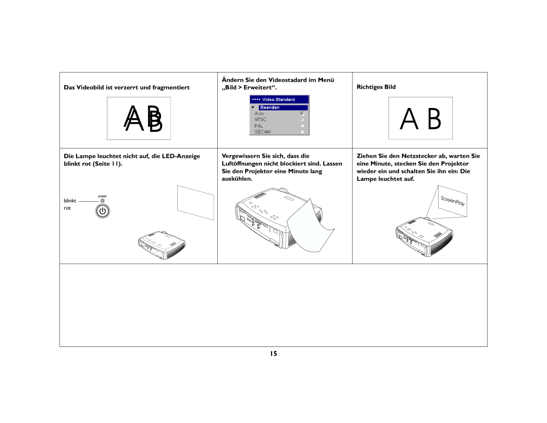 Jabra 7200 manual Ändern Sie den Videostadard im Menü 