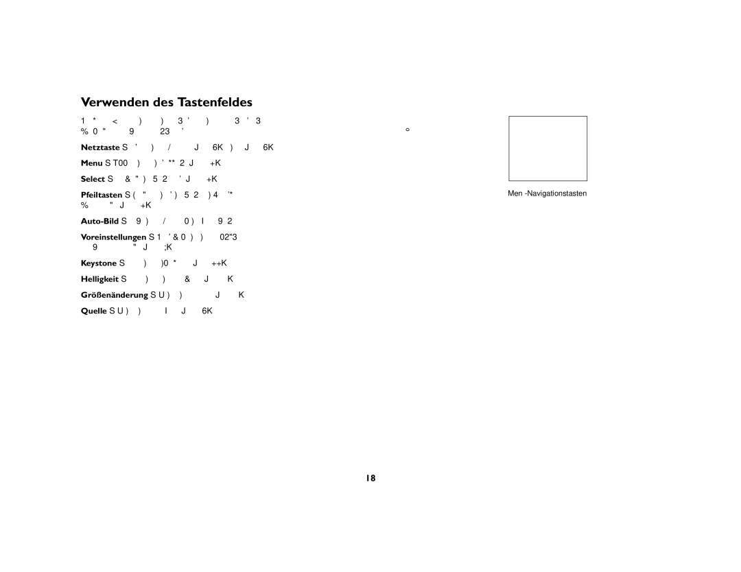 Jabra 7200 manual Verwenden des Tastenfeldes 