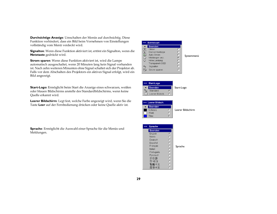 Jabra 7200 manual Durchsichtige Anzeige8PVFKDOWHQGHU0HQVDXIGXUFKVLFKWLJLHVH, YROOVWlQGLJYRP0HQYHUGHFNWZLUG 