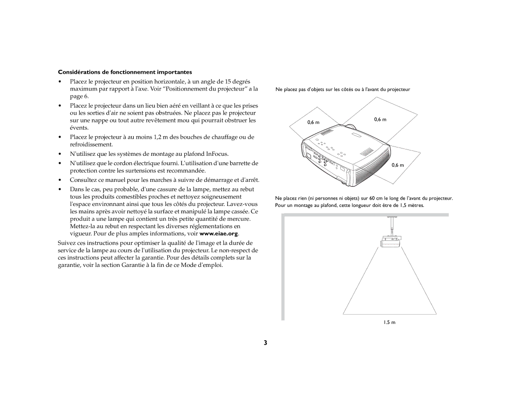 Jabra 7205 manual Considérations de fonctionnement importantes 