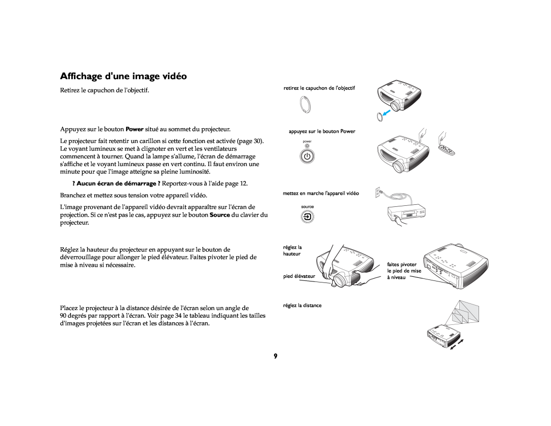 Jabra 7205 manual Affichage dune image vidéo 
