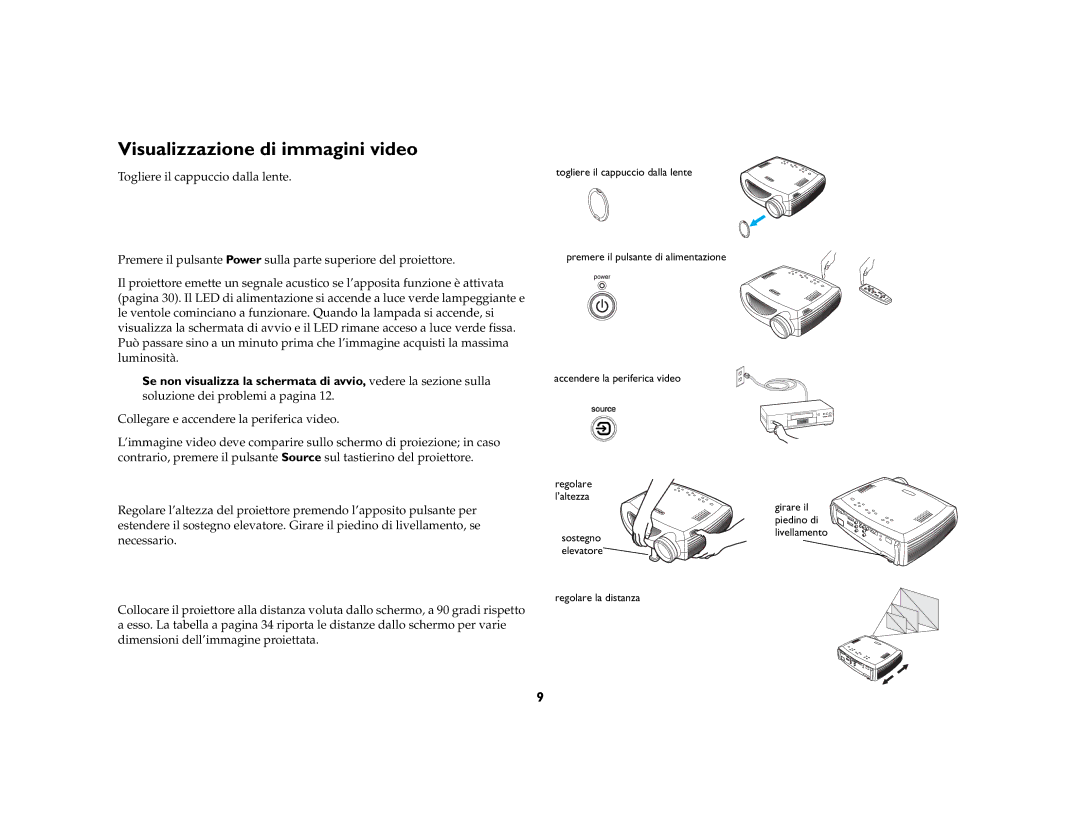 Jabra 7210 manual Visualizzazione di immagini video 